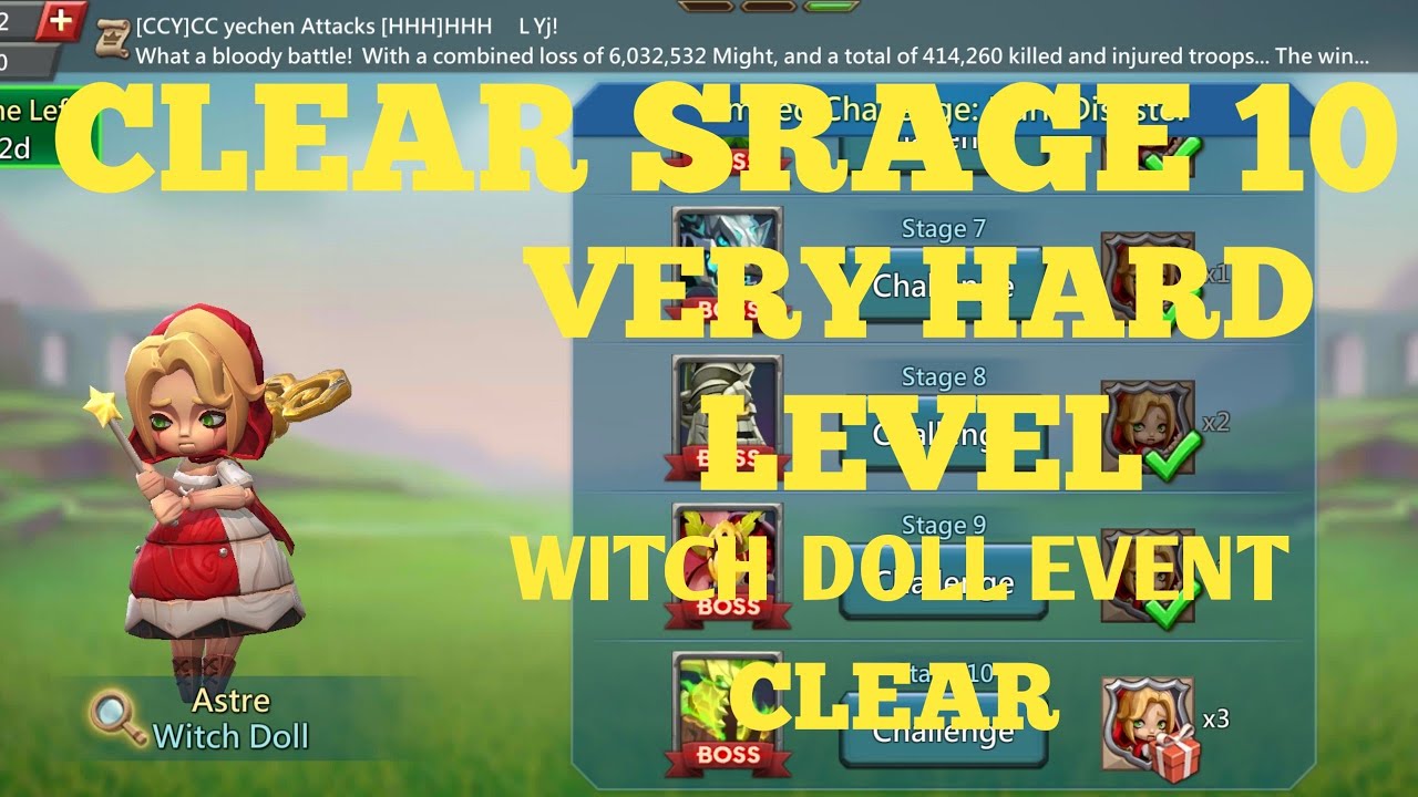 Lords mobile: witch doll clear stage 10