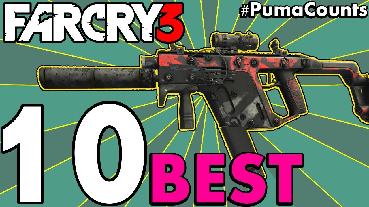 10 лучших видов оружия для экипировки в Far Cry 3 #PumaCounts