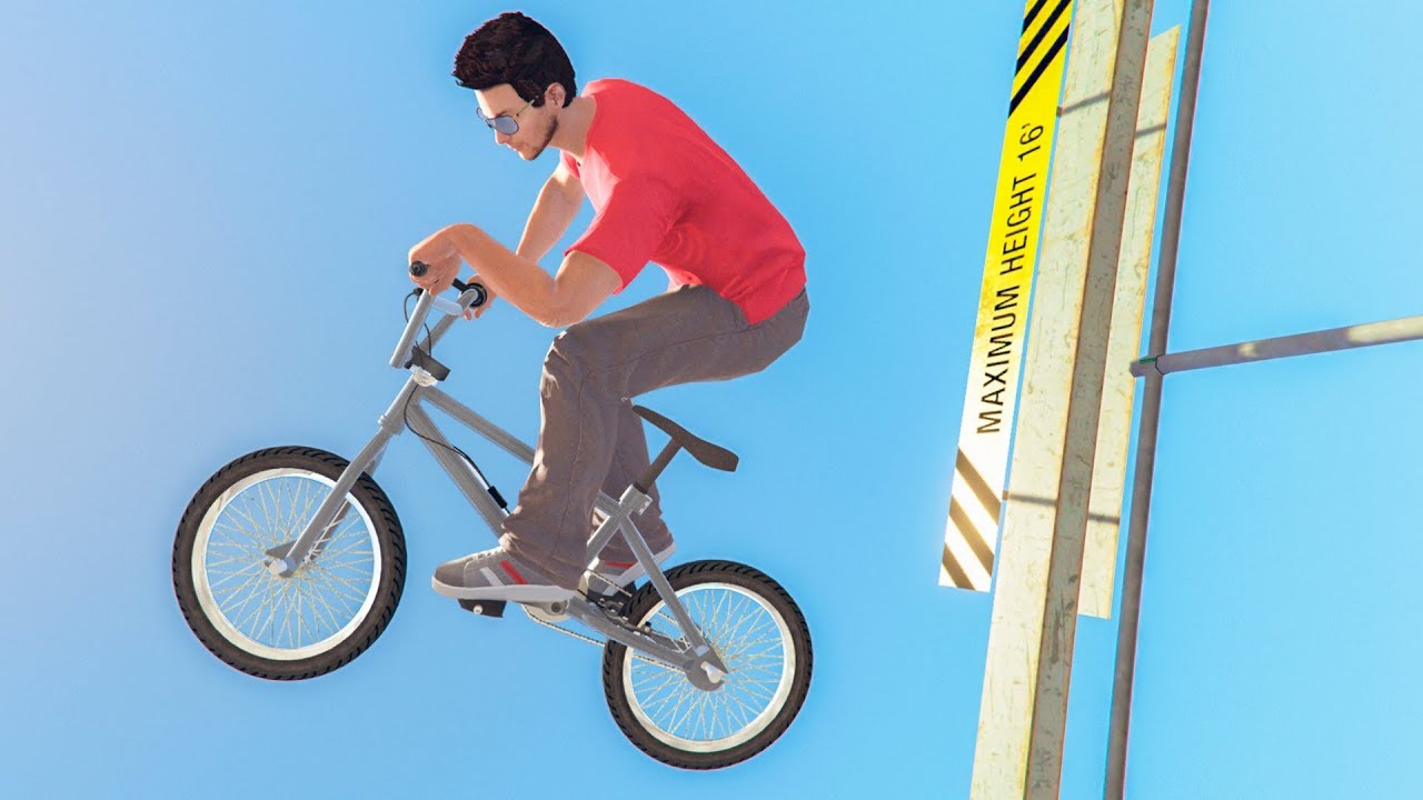 ТРЮК ГОД СПУСТЯ НА BMX  - GTA 5 ТРЮКИ