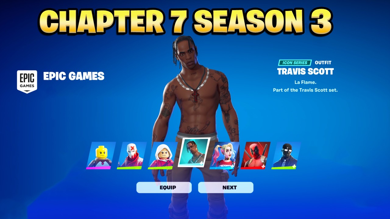 Как получить скин TRAVIS SCOTT БЕСПЛАТНО в Fortnite Глава 7 Сезон 2!