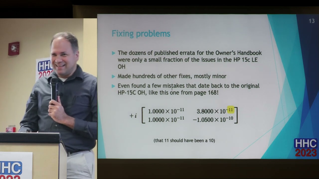 HHC 2023: Recreating the HP 15c Handbooks (Eric Rechlin)
