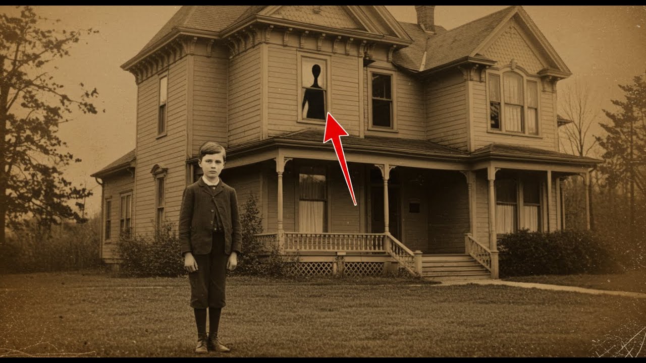 Boy standing alone in 1895 — 128 years later, researchers zoom in on the photograph and find...