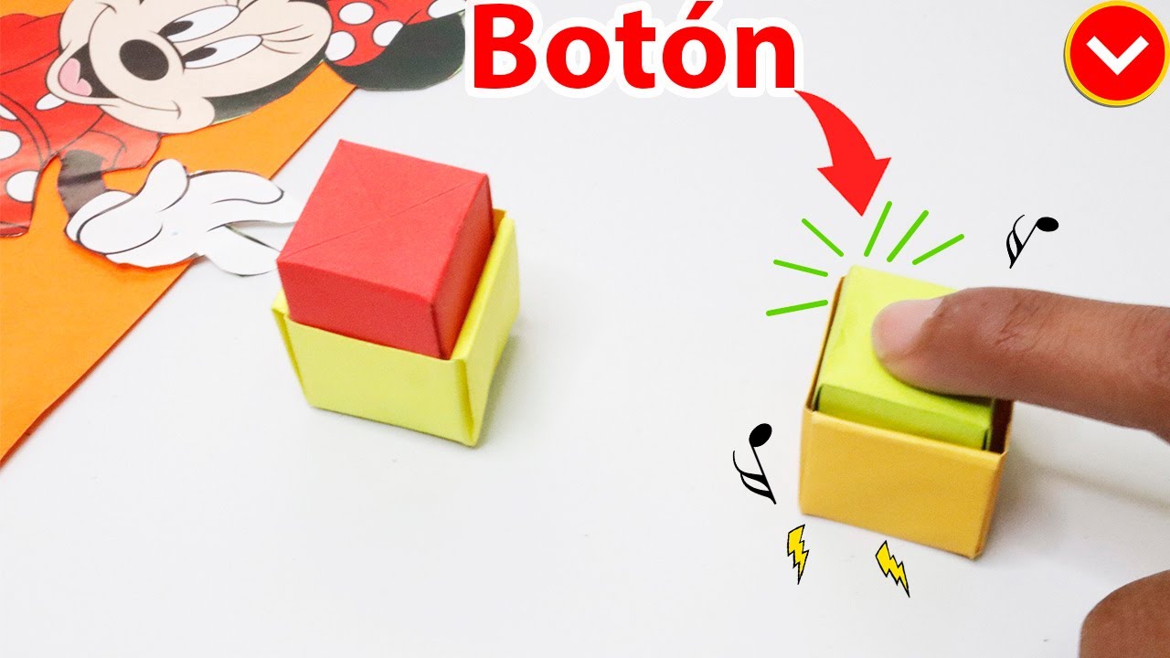 Como Hacer un MINI BOTÓN DE PAPEL +Botón de Origammí+DIY