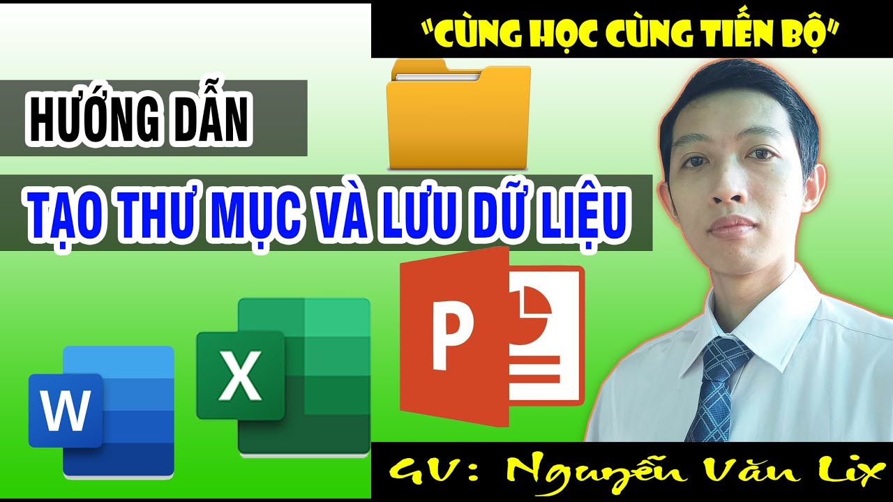 Hướng dẫn tạo thư mục lưu dữ liệu Word và Excel  trên máy tính | @nguyenlix