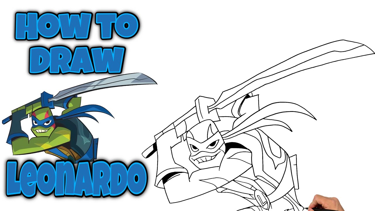 How To Draw Mikey | RISE OF THE TMNT #drawing #tmnt #tmntleo