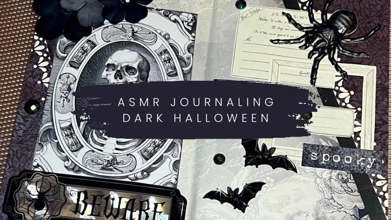 ASMR Journaling | Dark Halloween | The Juliet Journal Official