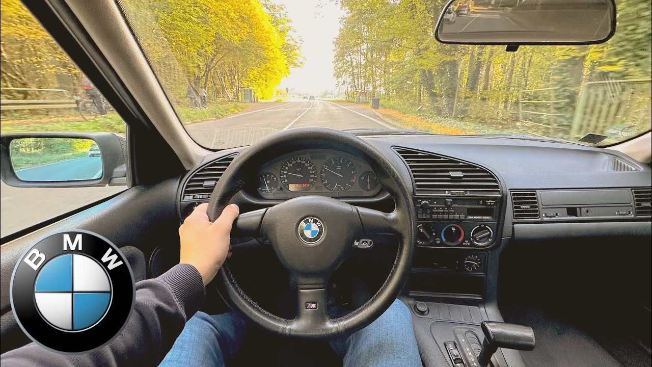 BMW E36 320i exhaust sound & Pov Drive (Motor M50B20)