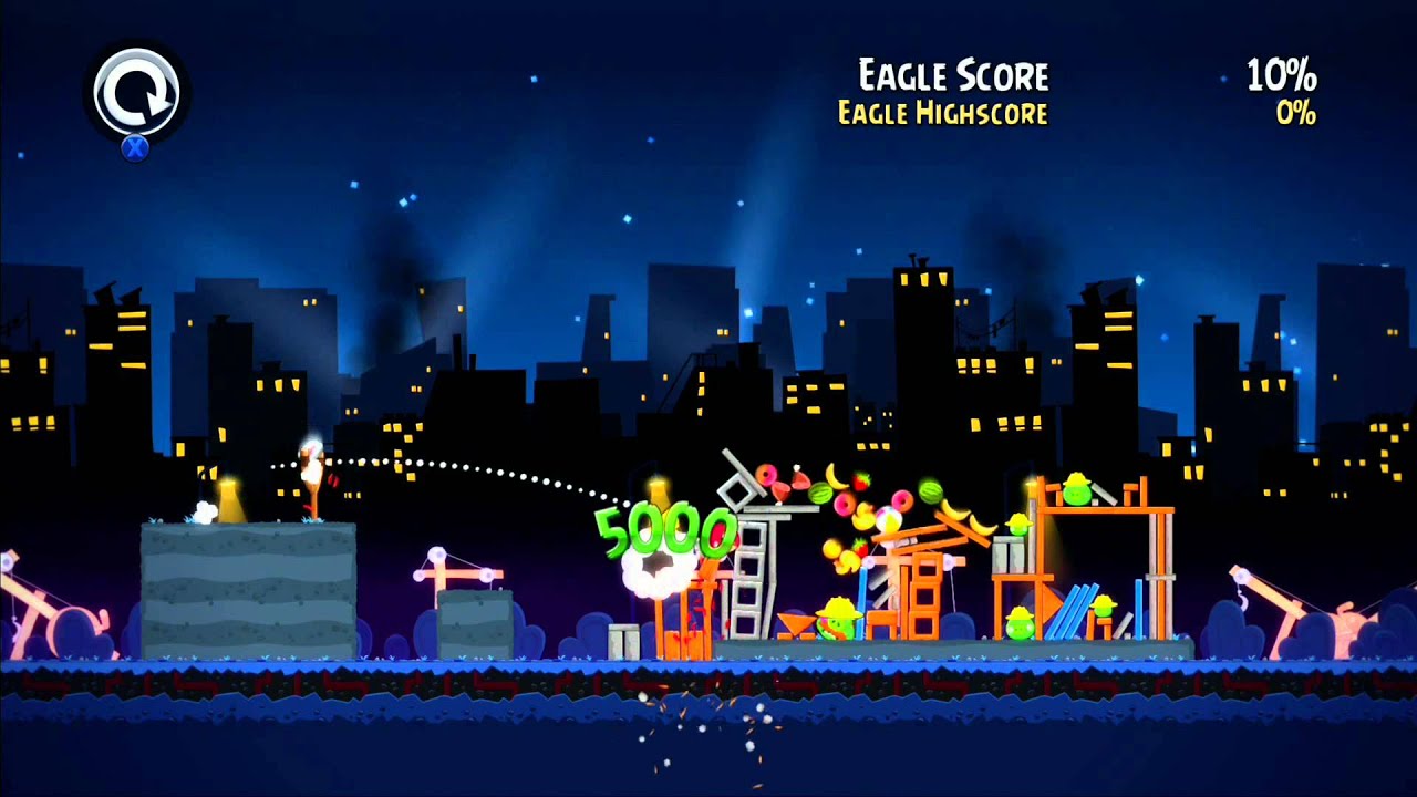 Angry birds Trilogy - 100% Mighty Eagle Score - The Big Setup Level 11-1 to 11-15