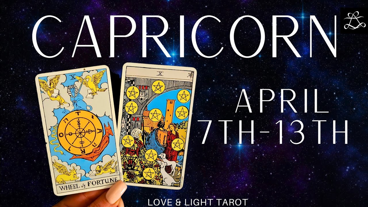 Capricorn♑️ MAJOR TURNING POINT!Something Unbelievable Is Happening To You✨️ April 7-13