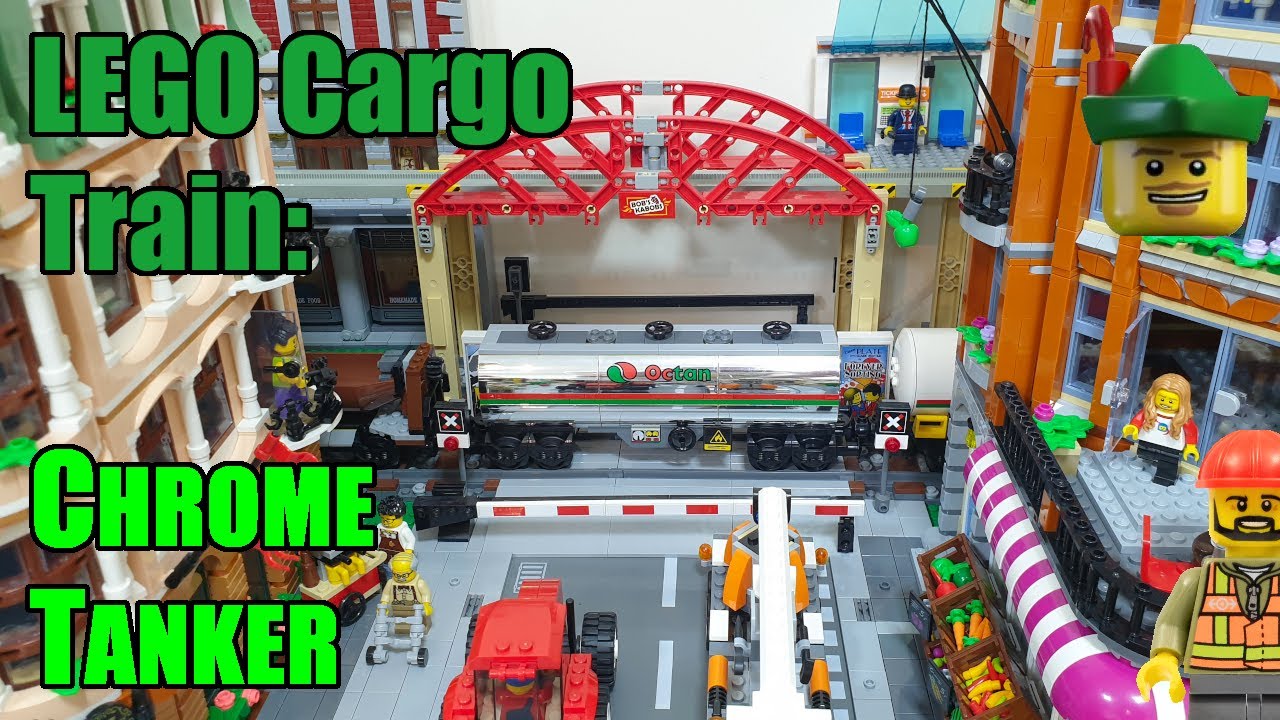 LEGO Cargo Train - Chrome Tanker Wagon MOC 🚆🛢🏹