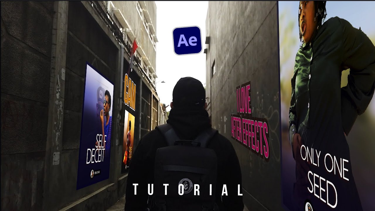 How To Place Text On A Moving Background In After Effects