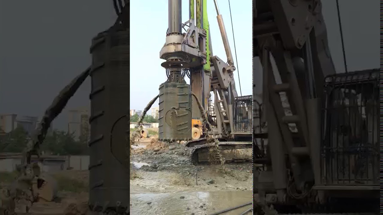 Bauer/Zoomlion/Soilmec/Sany rotary rig in piling foundation site