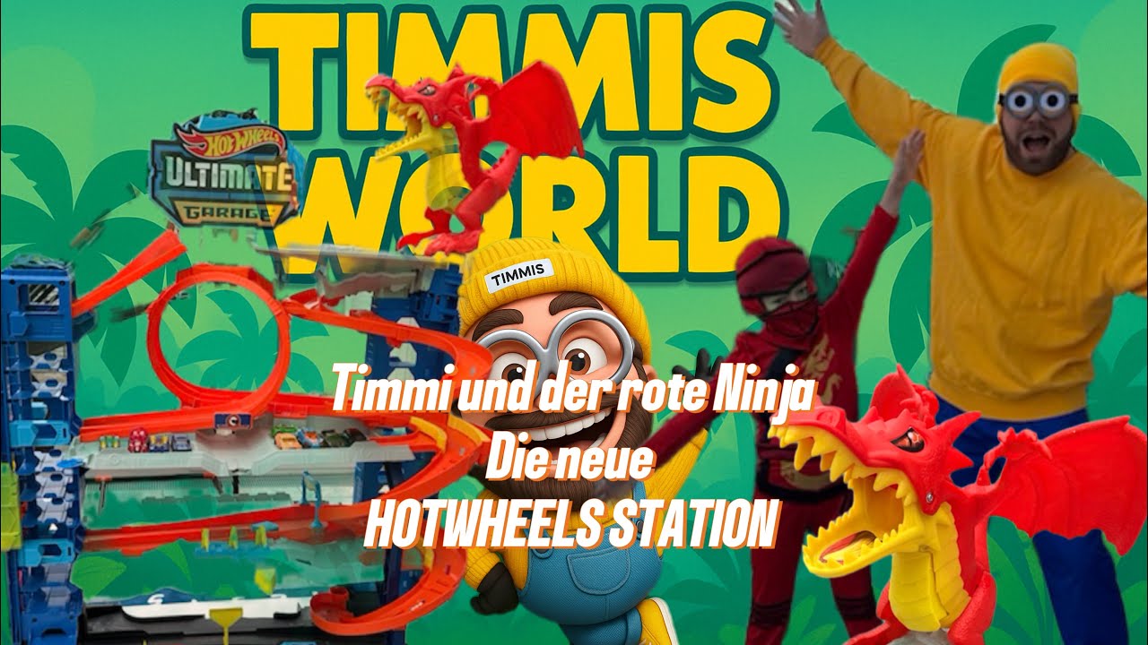 Timmi und der rote Ninja / die neue HOTWHEELS STATION kindervideo ab 3 Jahren