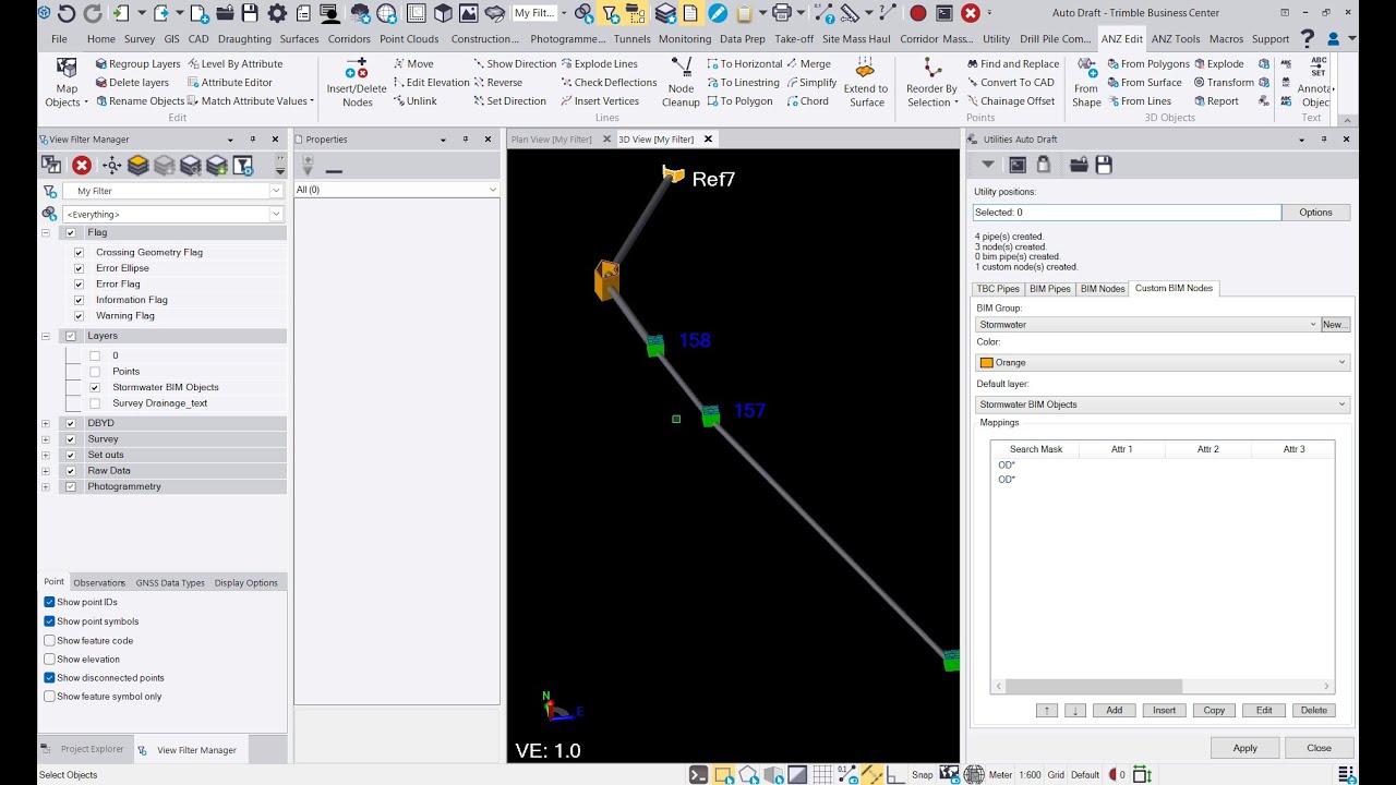 Trimble Business Center - Utilities Auto Draft v3.0