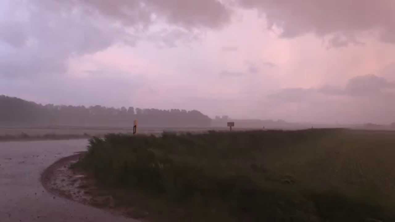 Brennende Gewitterzelle bei Mering, 09.5.2015