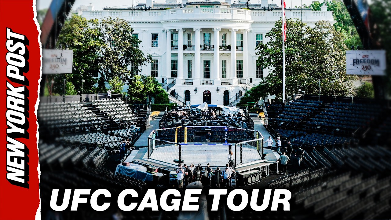 An Up-Close Look at the White House UFC Cage: FULL TOUR