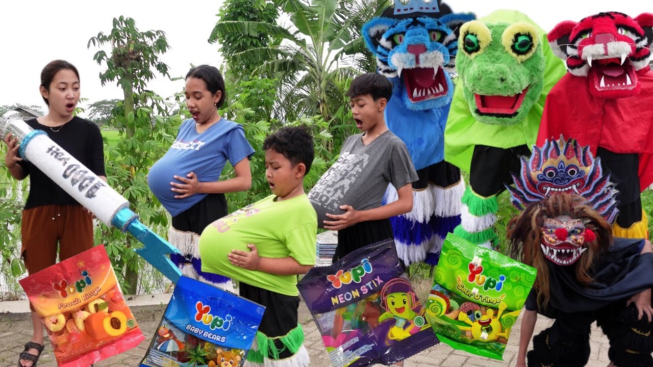 film pendek | BUNCIT ISI BARONGAN GARA - GARA MAKAN PERMEN YUPI AJAIB // BARONGAN HAE JAJAJA