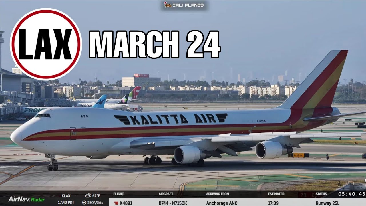 KLAX LIVE | LOS ANGELES INT AIRPORT LIVE PLANES IRL- MARCH 24, 2026