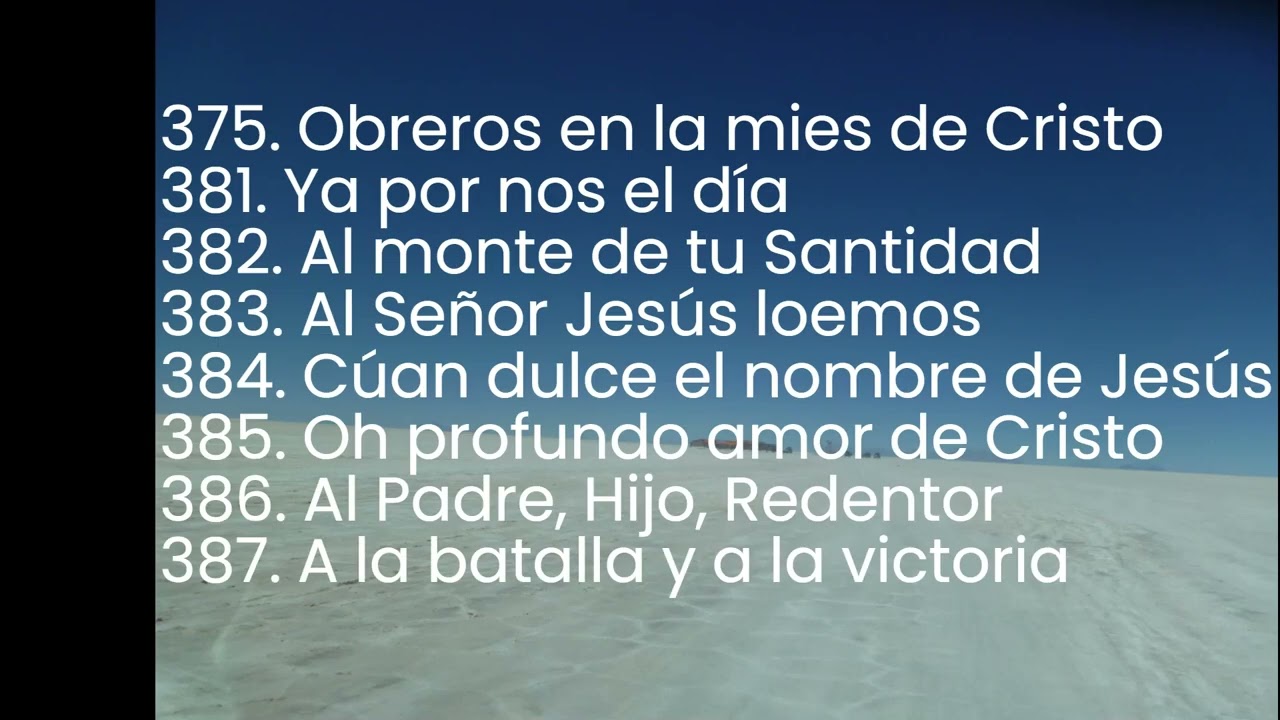 HIMNOS Y CÁNTICOS  370, 371, 373, 375, 381, 382, 383, 384, 385, 387
