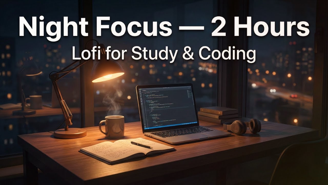 Deep Focus Lofi for Late Night Work, Study & Coding