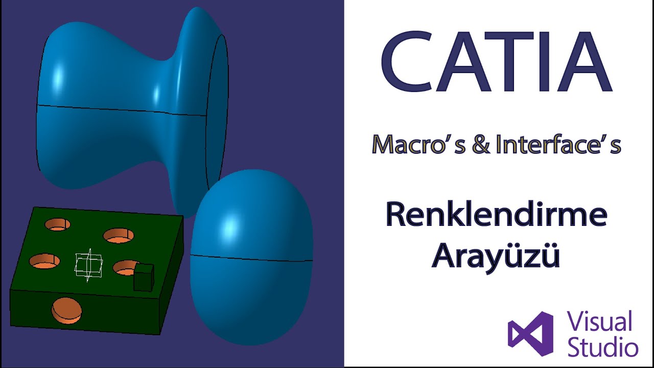 Catia Automation with Macro's: Renklendirme Arayüzü Yapımı Visual Studio