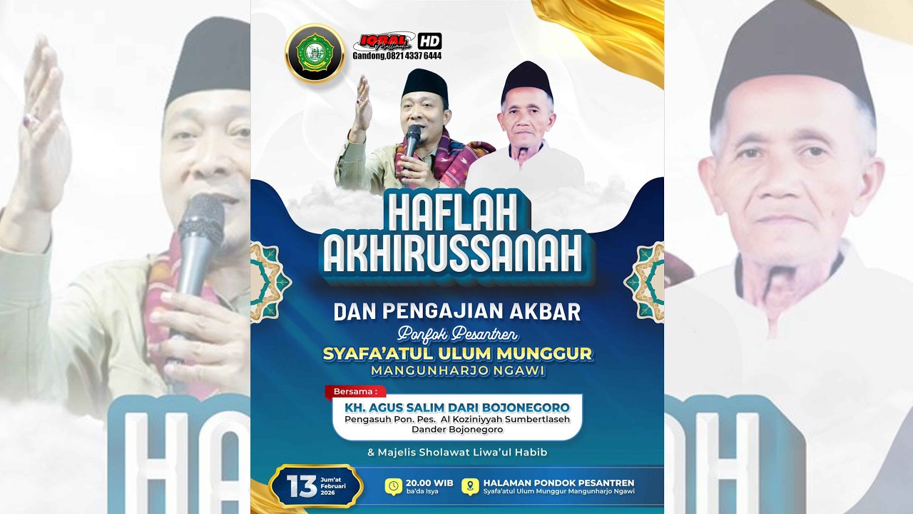 LIVE - Haflah Akhirussanah PonPes Syafa'atul Ulum Ngawi ||  13 Februari 2026 || Iqbal Pro
