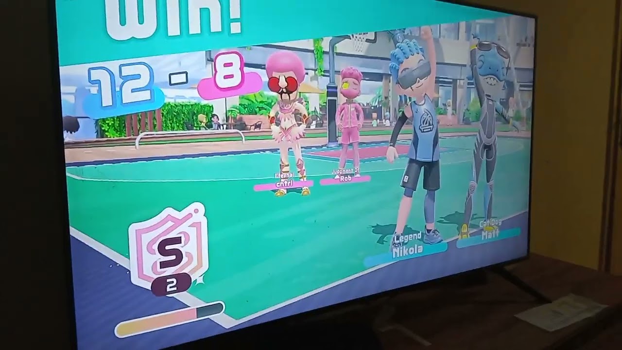 Nintendo Switch Sports Basketball Reaching S Rank
