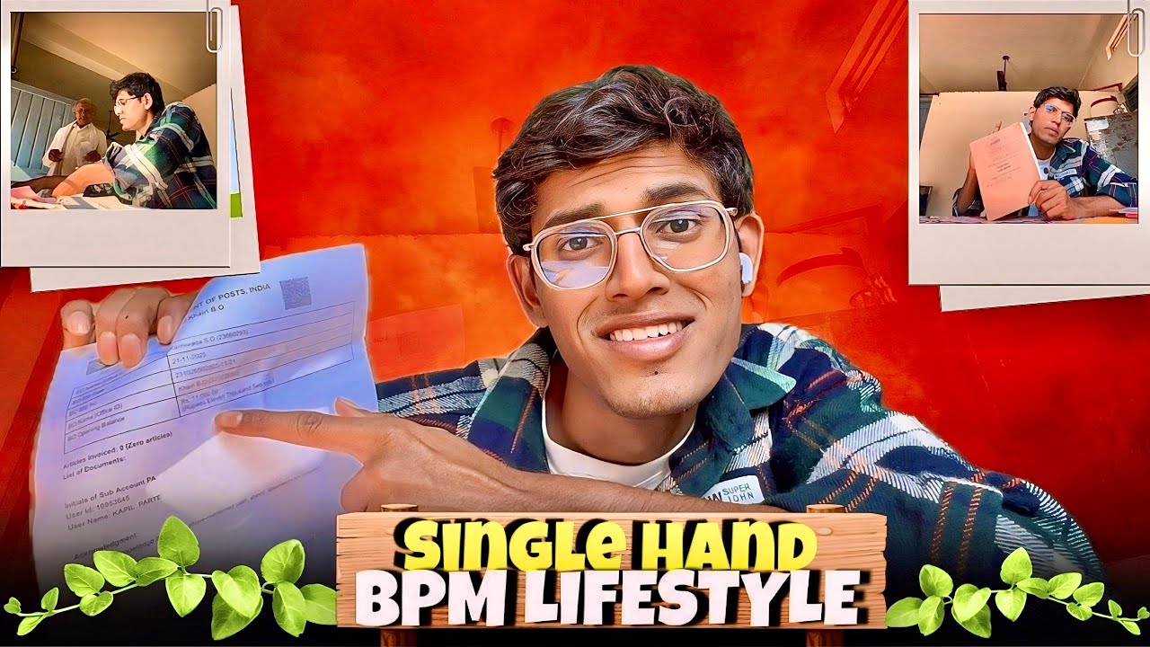 Single hand Gds Bpm ki life🏤Gds Bpm Lifestyle🤧Post Office vlog