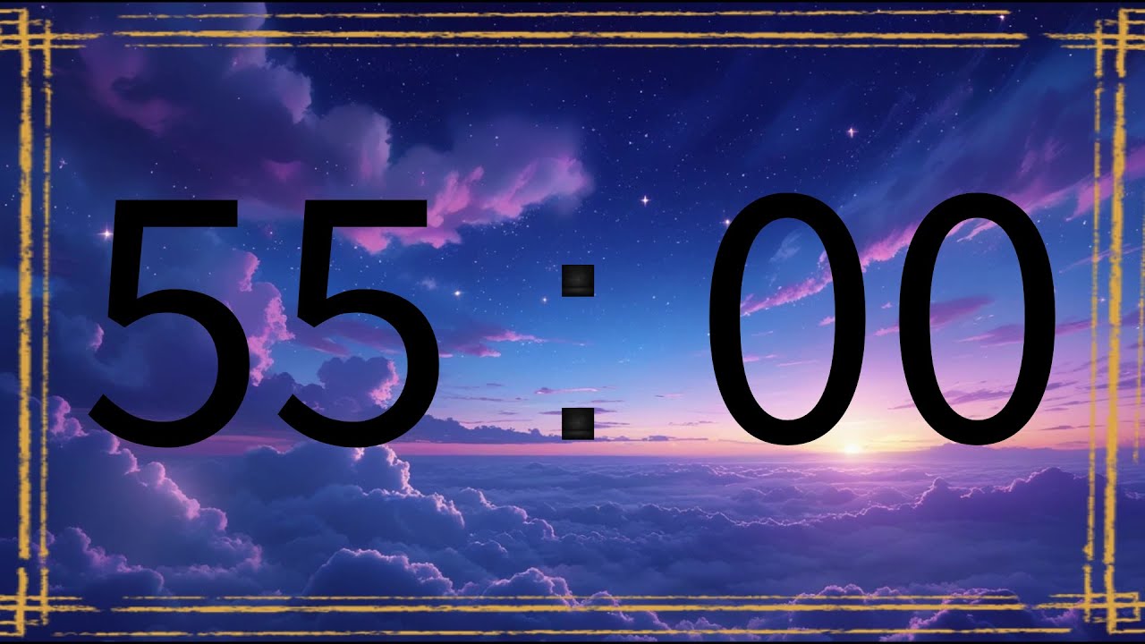 55 minutes countdown timer