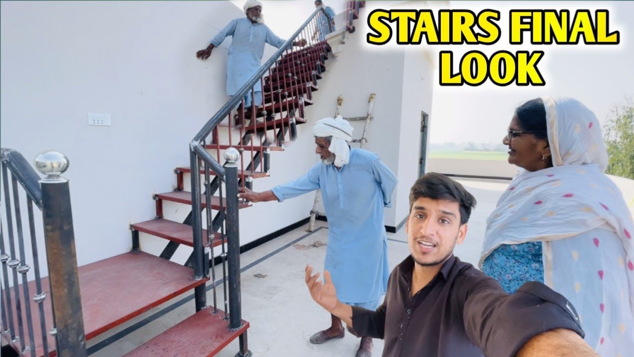 Allhumdulliah Stair Final Look😍Amma Abba Pehli Bar Ghr Ki Rooftop Per Gye🥰Dono Ko Stair Kesi Lgi💞💯