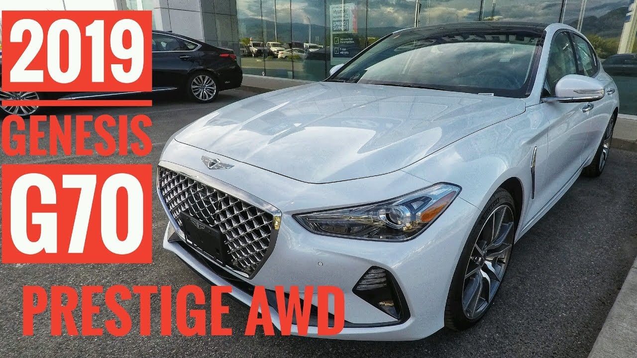 2019 Genesis G70 Prestige AWD Walk Around - Casablanca White