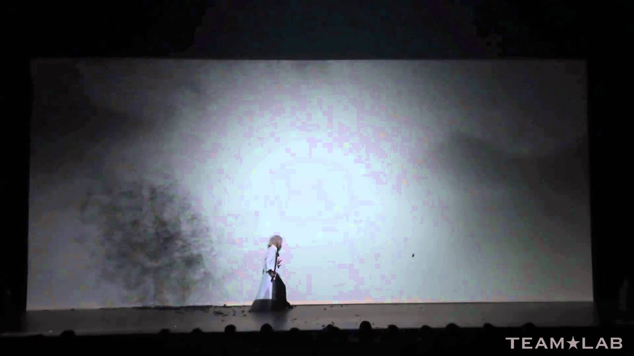 Sword Dance and Shadowgraph - Taichi Saotome X TEAMLAB