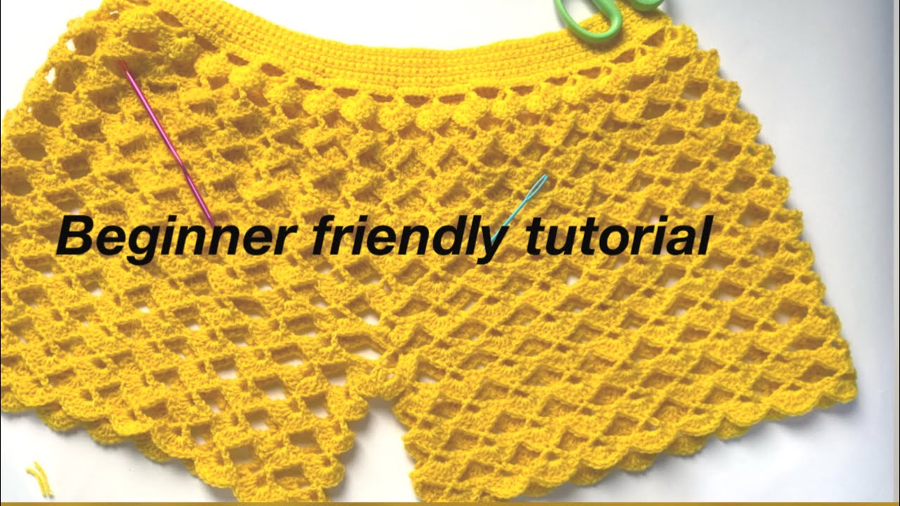 How to crochet open shell stitch shorts #crochettutorial #crochet #crafts #crochets