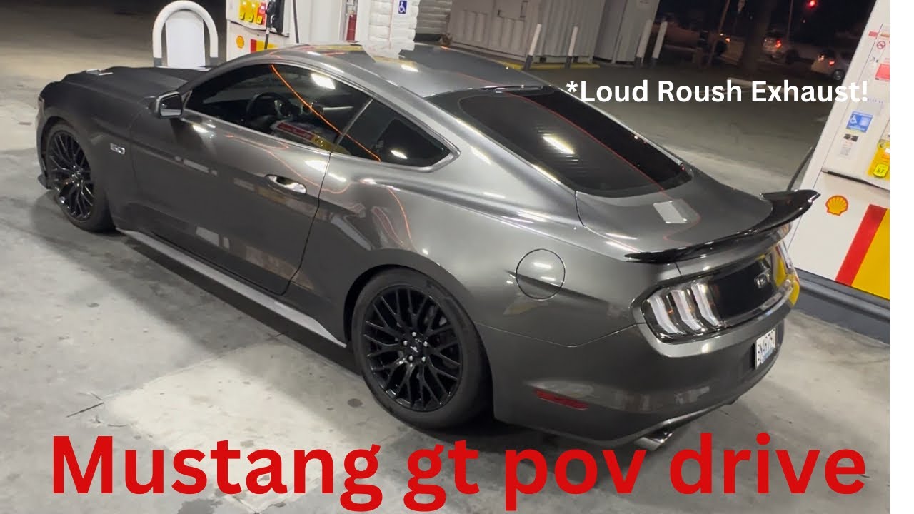 POV Drive - 2017 Mustang gt with roush exhaust on Christmas day