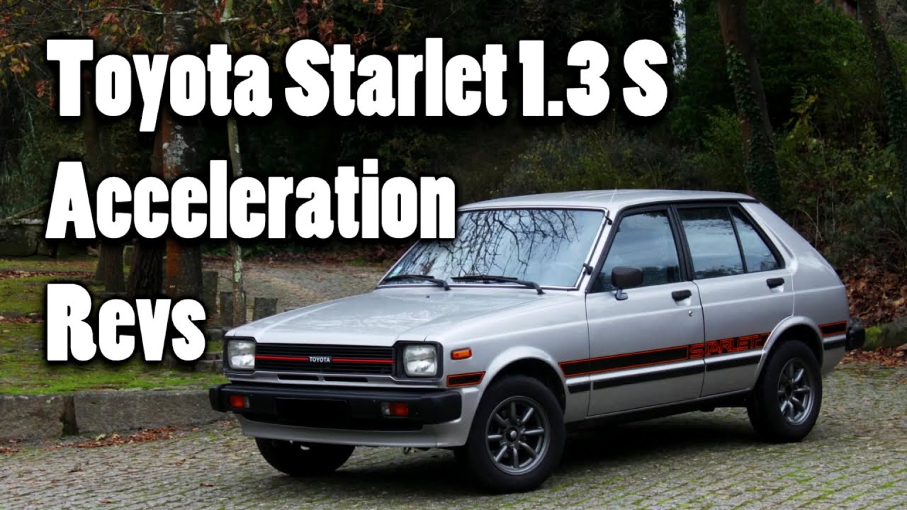 Toyota KP61 Starlet 1.3 S - Engine Sound Acceleration Revs Exhaust
