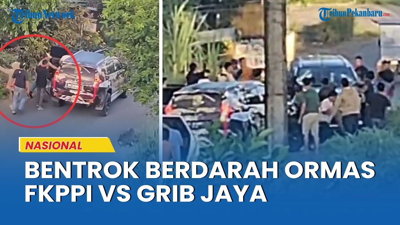KRONOLOGI Bentrok Ormas FKPPI Vs GRIB JAYA di Langkat, Bermula Penghadangan Mobil, 2 Teluka