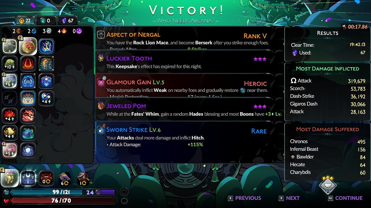 Nergal 67 Fear UW - Arcana? In 67?????