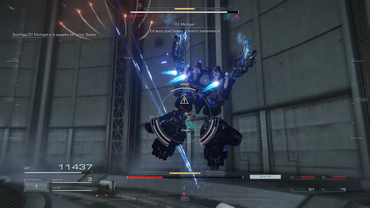 ARMORED CORE VI - RANK S Missione 'Intercetta i Redguns/Michigan' Capitolo 4