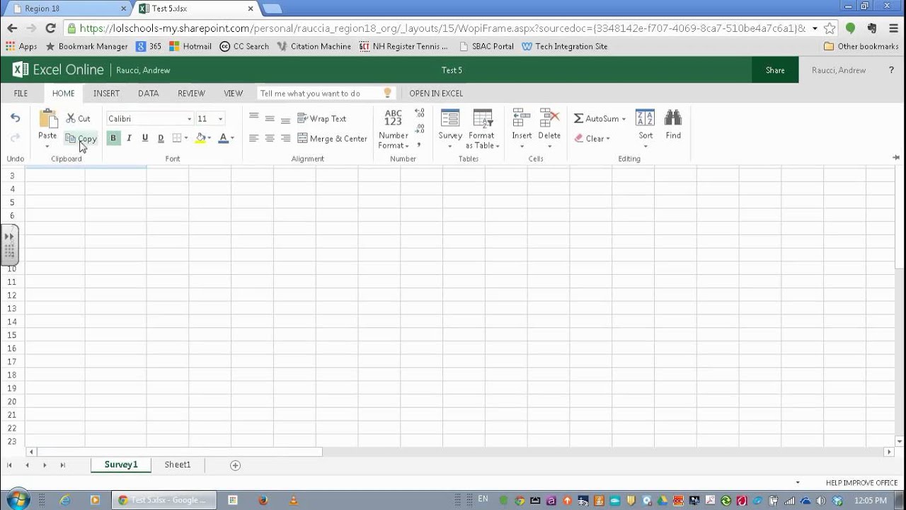 Office 365 Excel Survey Tutorial