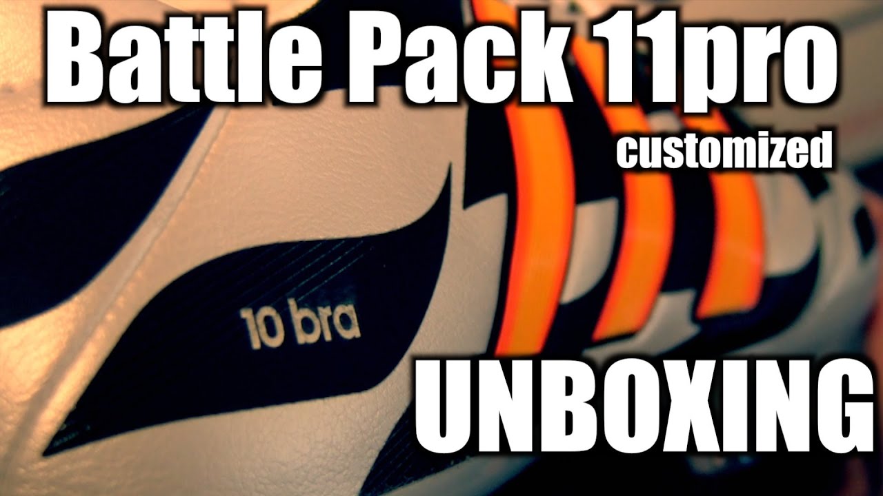 Customized Adidas Adipure 11Pro World Cup 2014 UNBOXING | White / Orange / Black | Battle Pack