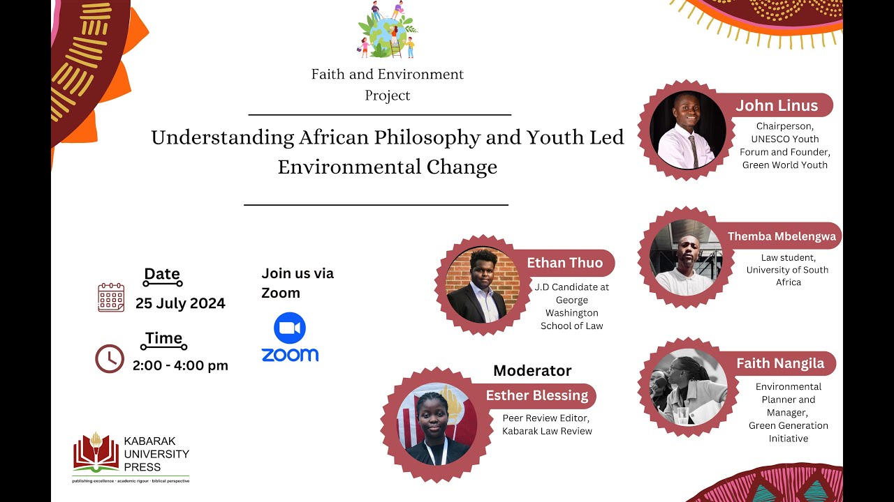 African Philosophy and Youth Led Environmental Change
