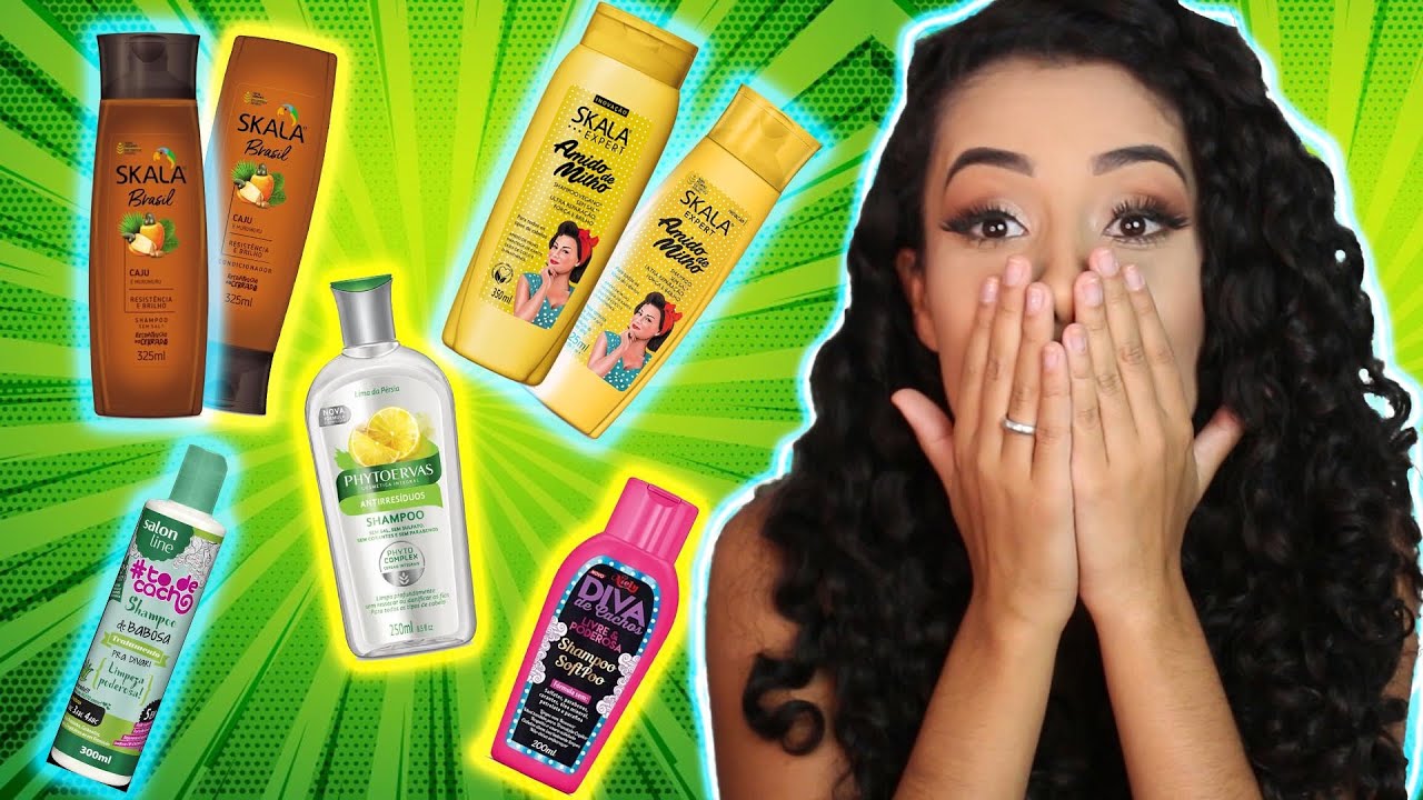 TOP 5 SHAMPOOS E CONDICIONADORES BARATINHOS PARA CACHOS