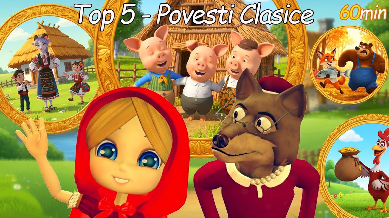 Cele mai Iubite Povești Pentru Copii 🧸Scufița Roșie, Capra cu Trei Iezi și altele🐺 Povești Animate