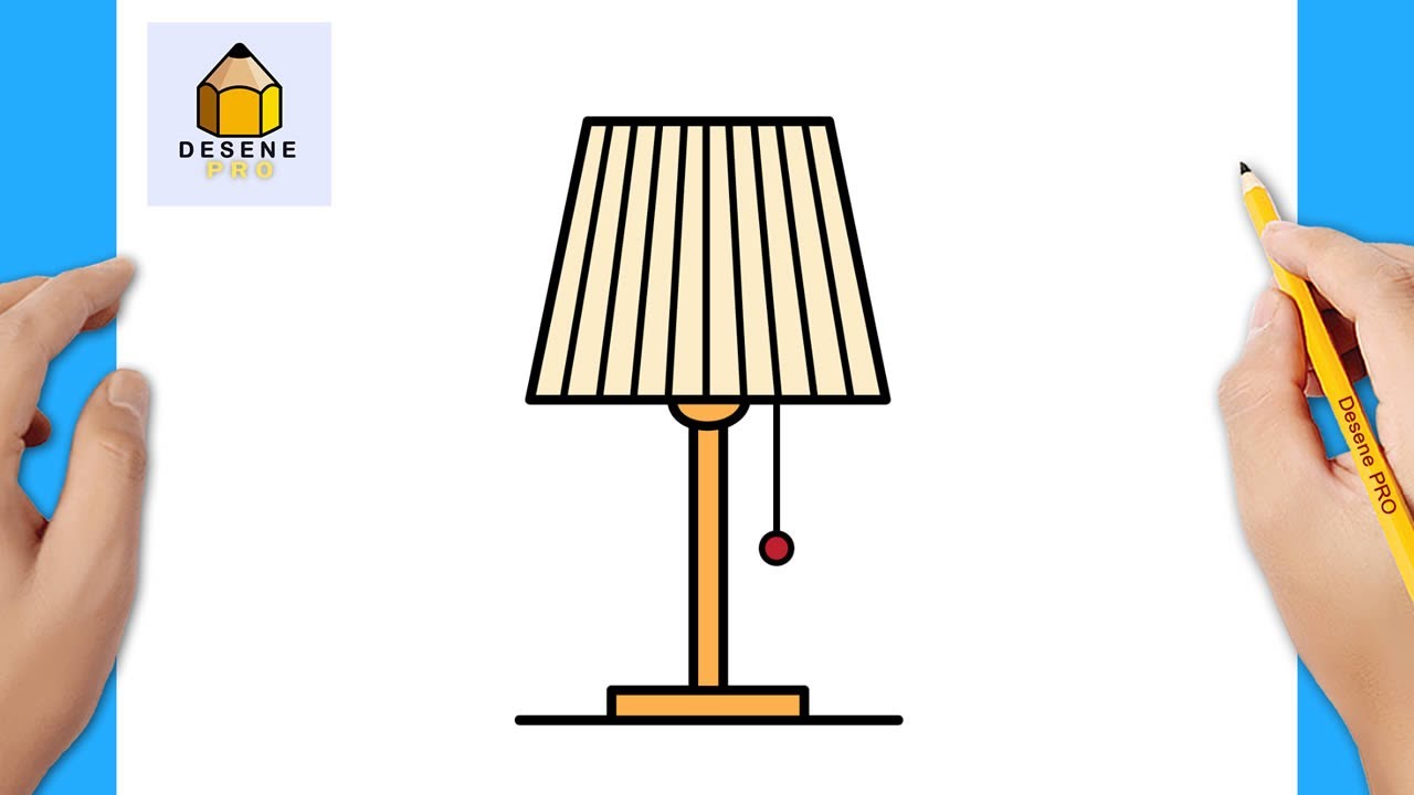 Cum Să Desenezi o Lampă de Masă [FOARTE UȘOR!] | Desen Pas cu Pas pentru Începători