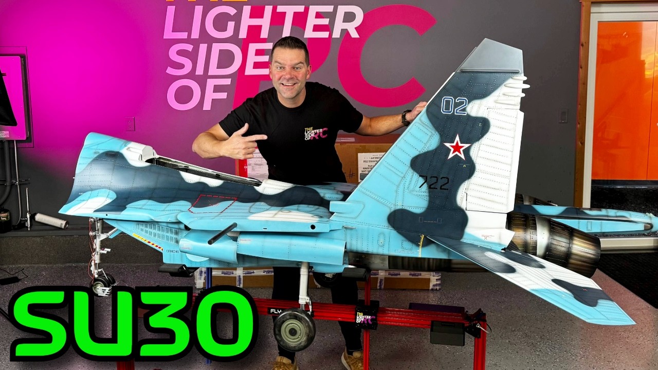 Мощный реактивный самолет SU30 - Blue Russian Edition Skymaster RCJET Часть 1