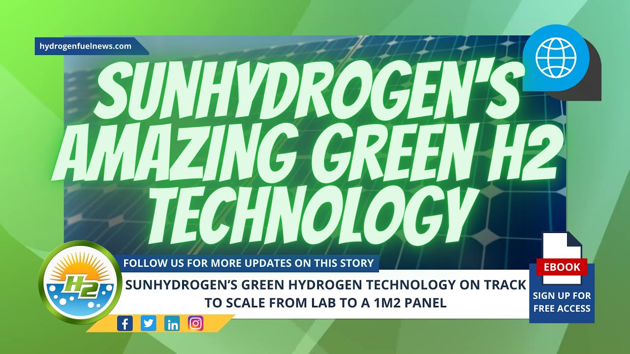 SunHydrogen's Green Hydrogen Tech On Track to Scale From Lab to 1m2 Panel