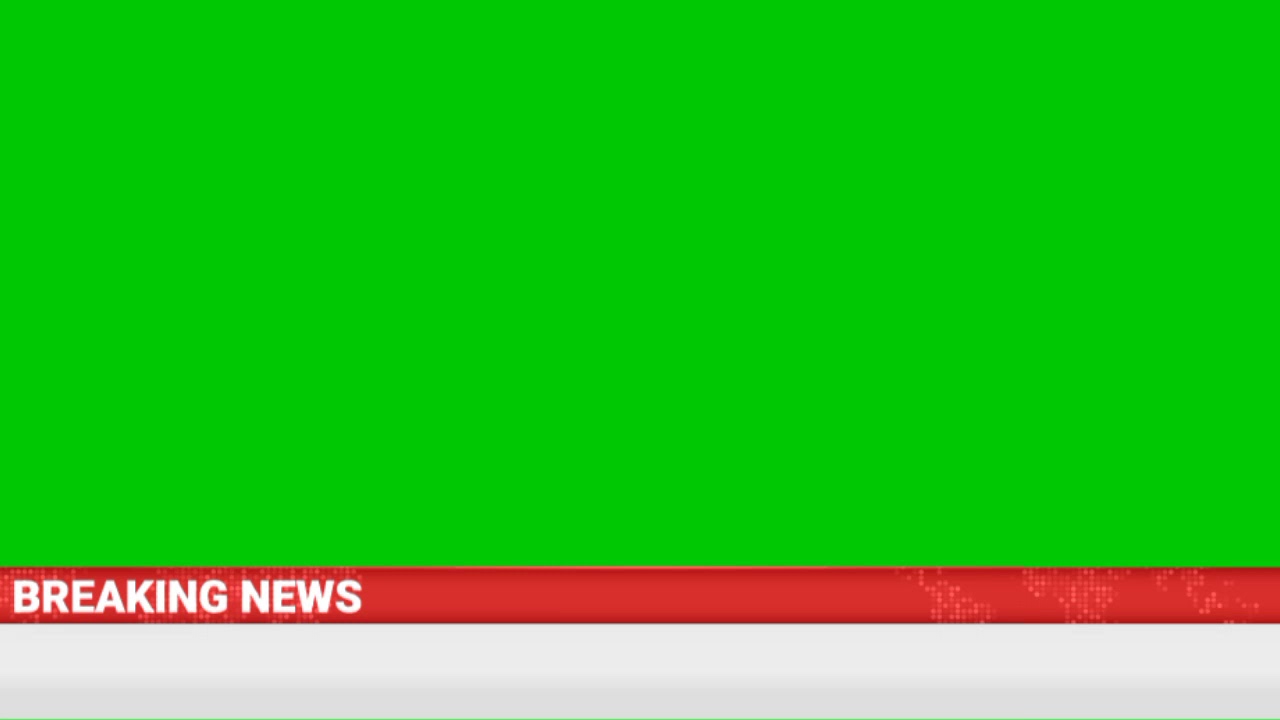 3D Animated Breaking News Bumper - Green Screen Video/Free Breaking News Green Screen Animation