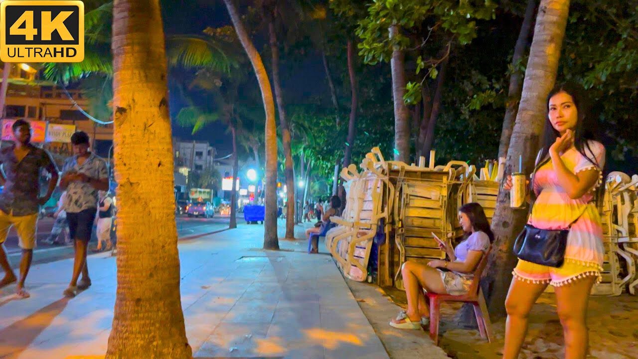 [4K] How is Thailand Now? Pattaya Beach Road, Freelancers!