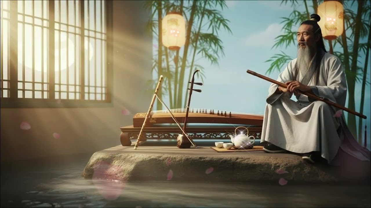 🌿Relax Zen🌿 Ancient Scholar Playing Bamboo Flute , and find inner calm.