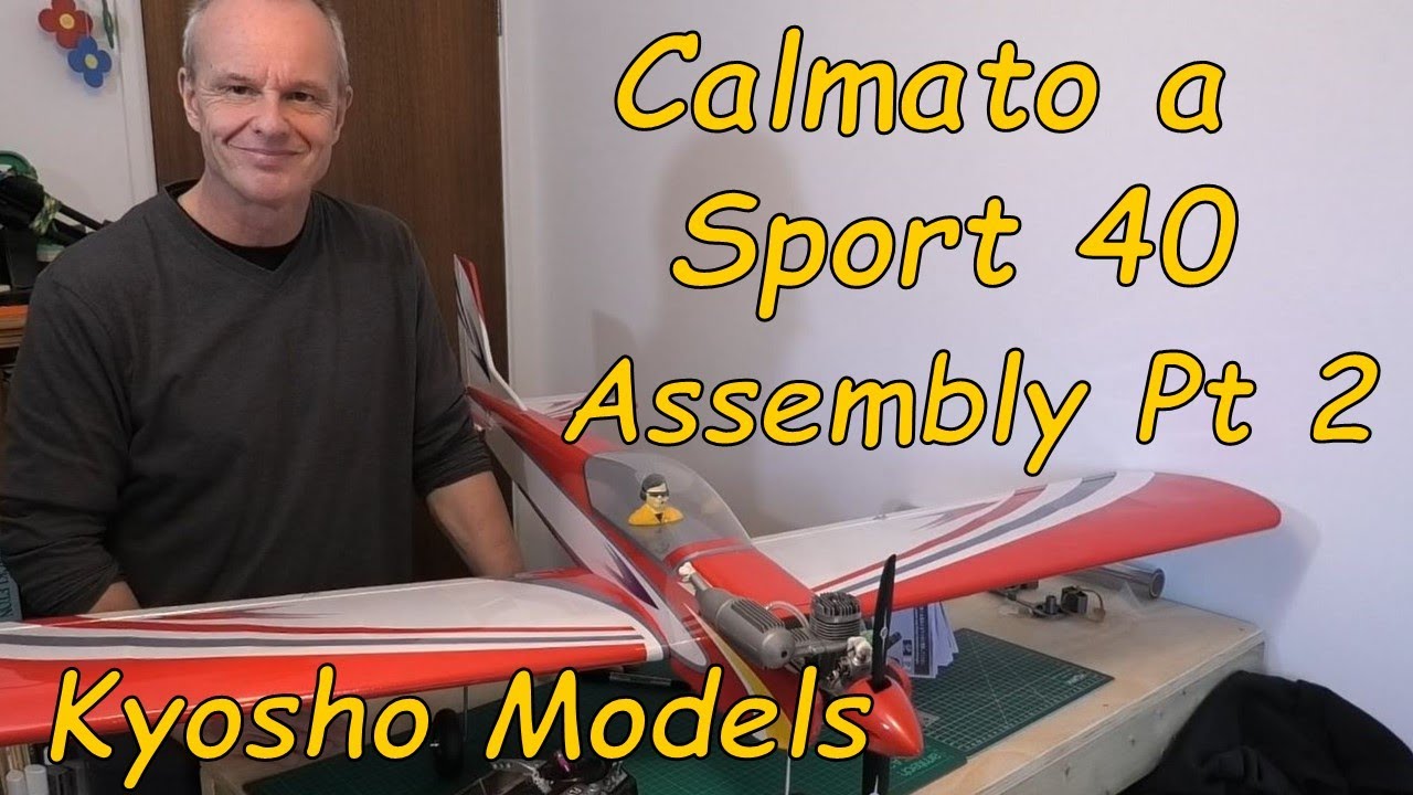 Final Assembly Pt 2 - Calmato Alpha Sport 40 ARF - RC Aeroplane by Kyosho, Japan Models Vietnam